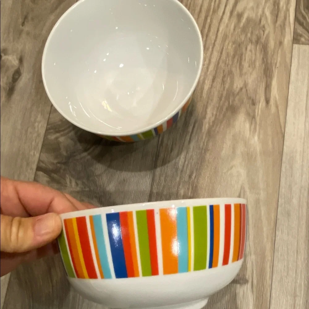 Tabletops Gallery WESTWOOD Porcelain Cereal Bowls Set‎ of 2
